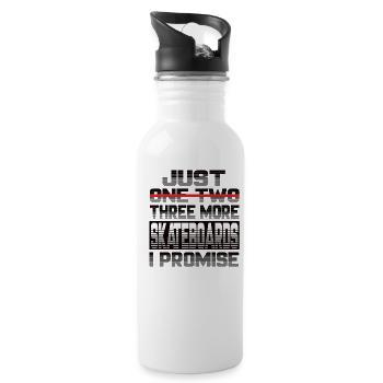 Just One More Skateboard I Promise Skateboard - Water bottle with straw - white - Right