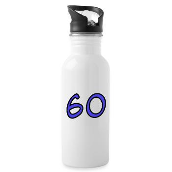 ANNIVERSARY. HAPPY BIRTHDAY. HAPPY BIRTHDAY. - Water bottle with straw - white - Right