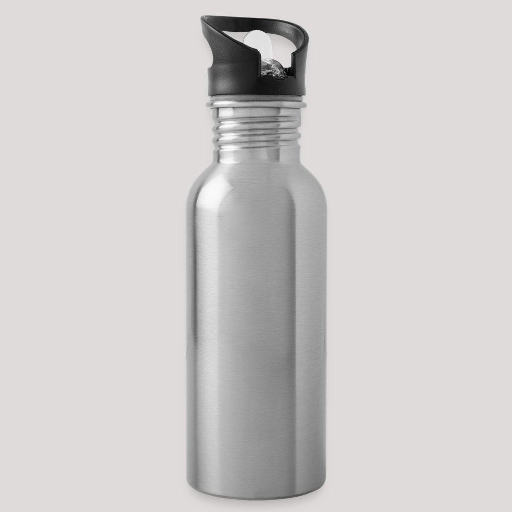 Aegishjalmur - Trinkflasche mit integriertem Trinkhalm Lightsilver