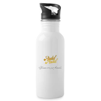 Glasses are your friends - Water bottle with straw - white - Right