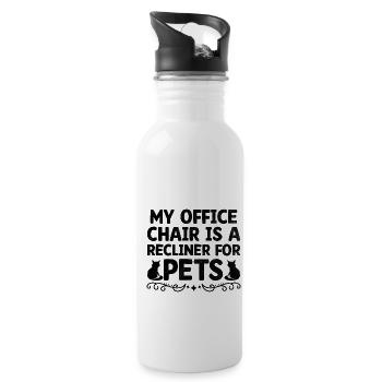 Pet Sitter Pet Sitting Dog and Cat Sitters Dog Wal - Water bottle with straw - white - Right