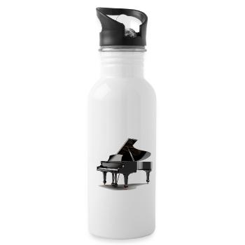 Le piano à queue a une large gamme de sonorités - Gourde avec paille intégrée - blanc - Droite