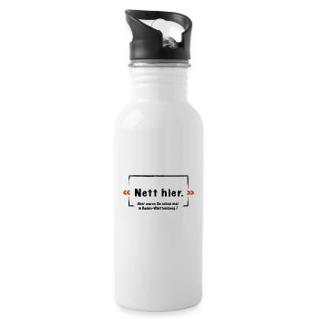 Aber waren Sie schon mal in Baden Wu rttemberg vek - Trinkflasche mit integriertem Trinkhalm - Weiß - Rechts