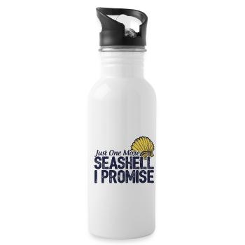 Just One More Seashell I Promise Scuba Diver Divin - Trinkflasche mit integriertem Trinkhalm - Weiß - Rechts