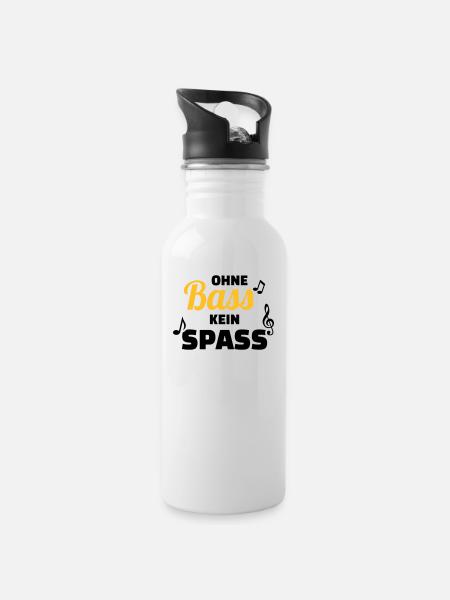 Chor - Trinkflasche mit integriertem Trinkhalm - Weiß