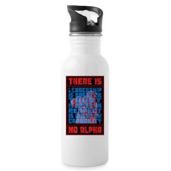 There is no Alpha - Water bottle with straw - white - Right