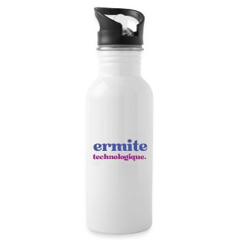 Statement Motiv für Geeks und Technologie Fans - Trinkflasche mit integriertem Trinkhalm - Weiß - Rechts