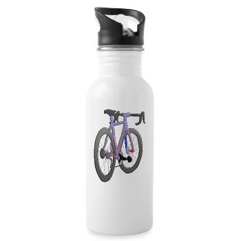 bicycle - Water bottle with straw - white - Right