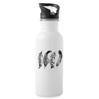 Bounce - Water bottle with straw - white - Right