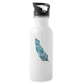 Bounce - Water bottle with straw - white - Right