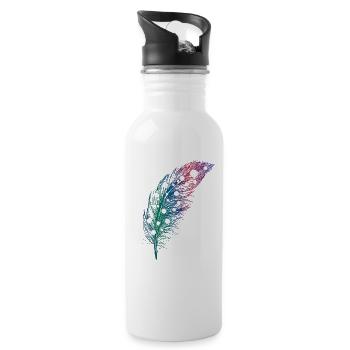 Bounce - Water bottle with straw - white - Right