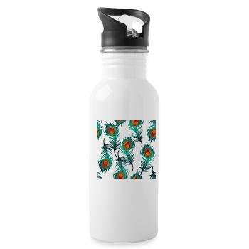 Bounce - Water bottle with straw - white - Right