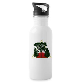 Tree - Water bottle with straw - white - Right
