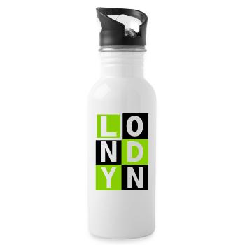 London - Water bottle with straw - white - Right