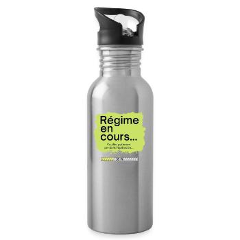 REGIME EN COURS... - Gourde avec paille intégrée - argent clair - Droite