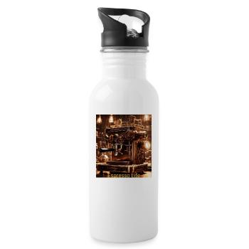 Espresso Life - Water bottle with straw - white - Right