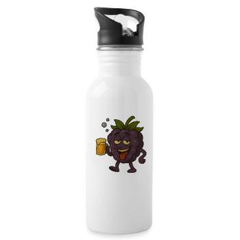 cheerful Hromberry - Water bottle with straw - white - Right