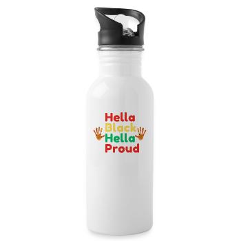 Hella Black Hella Proud - Gourde avec paille intégrée - blanc - Droite
