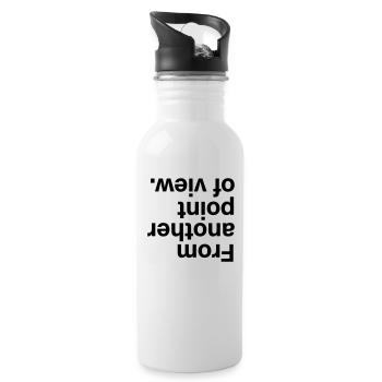 From another point of view - Water bottle with straw - white - Right