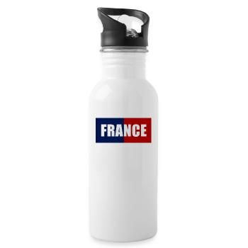 Frrance - Trinkflasche mit integriertem Trinkhalm - Weiß - Rechts