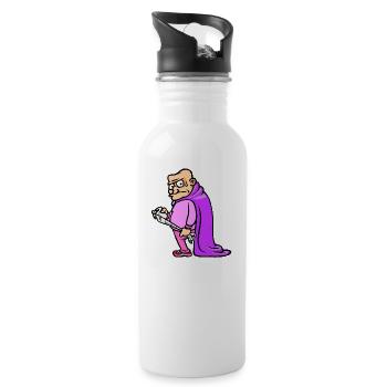 Diarrhea motif "Sovereign" - Water bottle with straw - white - Right