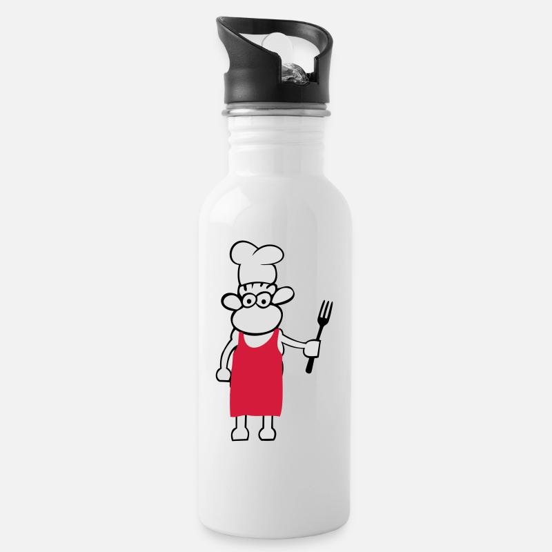Schaaf cuisinier - Gourde avec paille intégrée - blanc