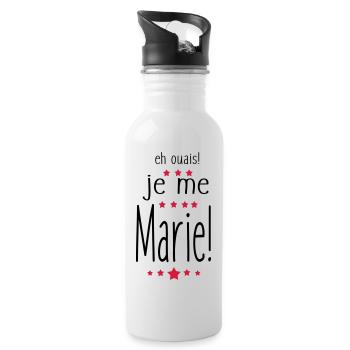 eh ouais - Gourde avec paille intégrée - blanc - Droite