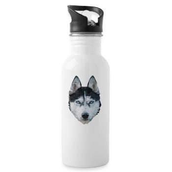 The Husky - Water bottle with straw - white - Right