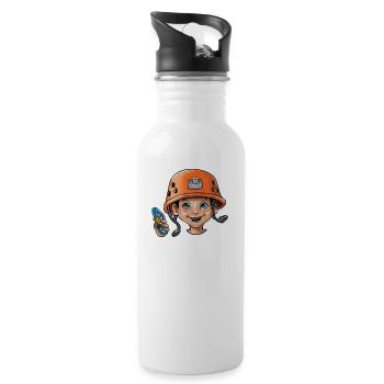 Little rock climber 2 - Water bottle with straw - white - Right