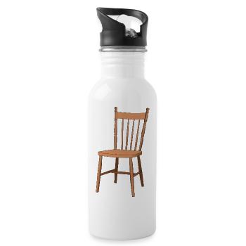 sofa couch chair table stuhl tisch lamp lampe benc - Trinkflasche mit integriertem Trinkhalm - Weiß - Rechts