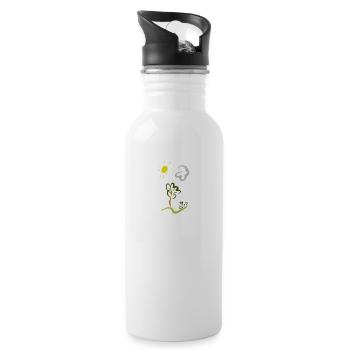 nature - Water bottle with straw - white - Right