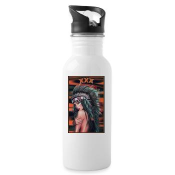 04 21 08 54 10 - Water bottle with straw - white - Right