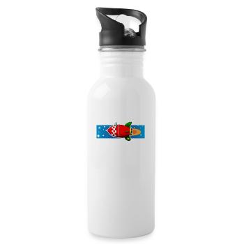 Rocket copy - Water bottle with straw - white - Right