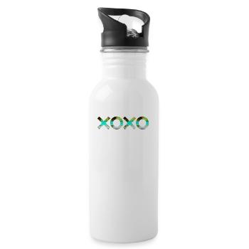 XOXO - Water bottle with straw - white - Right