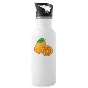 Kumquats Kumquat Dwarf Oranges Dwarf Pomeranzen - Water bottle with straw - white - Right