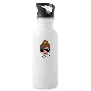 Fashion addicted - Water bottle with straw - white - Right