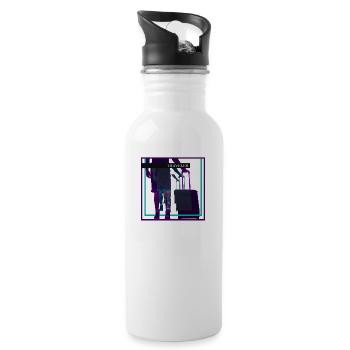 Traveler - Trinkflasche mit integriertem Trinkhalm - Weiß - Rechts
