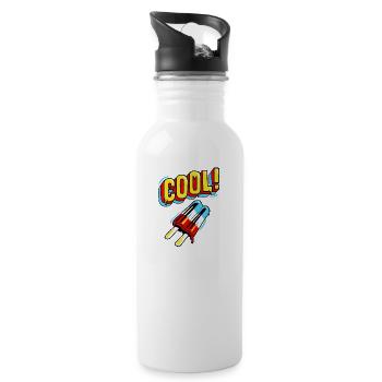 JR cool - Water bottle with straw - white - Right