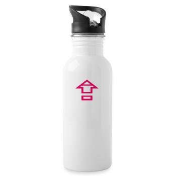 arrow - Water bottle with straw - white - Right