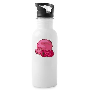Raspberries ice cream ice cream ice cream ice cream ice cream - Water bottle with straw - white - Right