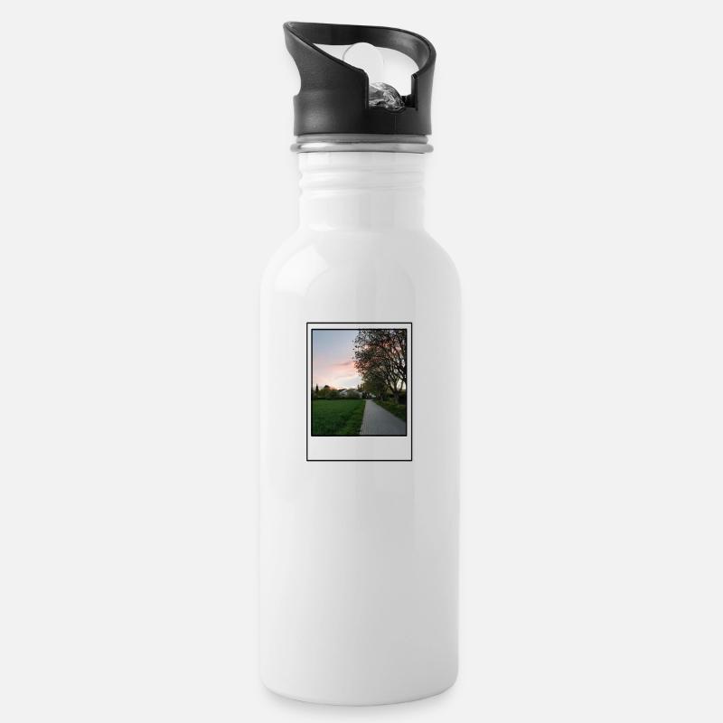 Photo - Trinkflasche mit integriertem Trinkhalm - Weiß