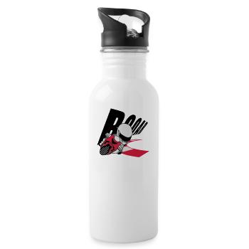 MOTO GP ROAR - Water bottle with straw - white - Right