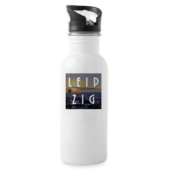 Leipzig - Water bottle with straw - white - Right