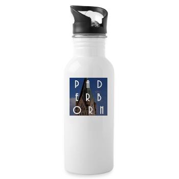 Paderborn - Water bottle with straw - white - Right