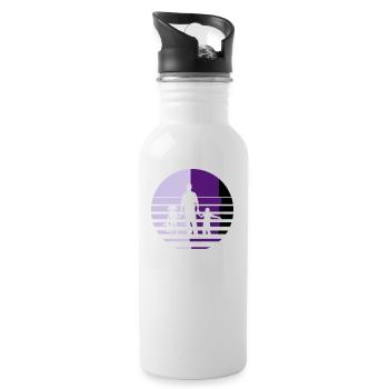 Family symbol children - Water bottle with straw - white - Right