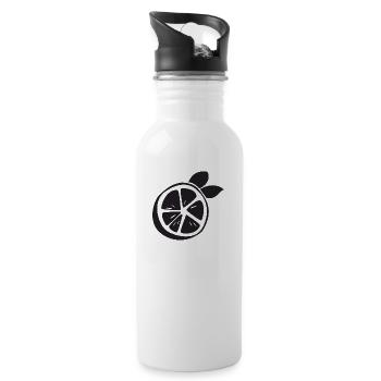 lemon - Water bottle with straw - white - Right
