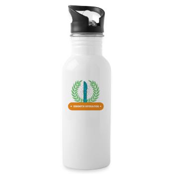 Chirurg Allgemeinmediziner Arzt Lustig Geschenk - Trinkflasche mit integriertem Trinkhalm - Weiß - Rechts