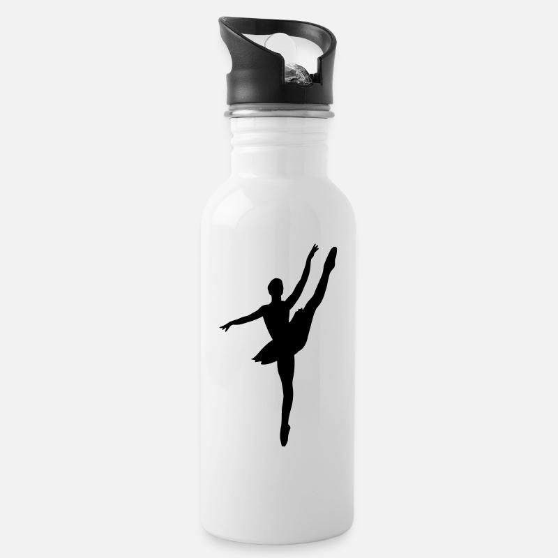 Danseuse de ballet - Gourde avec paille intégrée - blanc