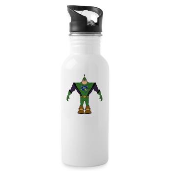 Capitaine Qwark - Gourde avec paille intégrée - blanc - Droite