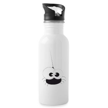 Wietse de spin - Water bottle with straw - white - Right